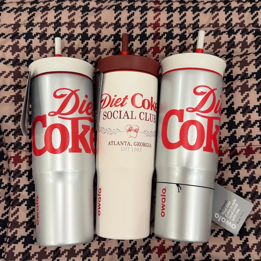 Owala Diet Coke Social Club Tumbler - Special Edition Stainless Steel (24oz)